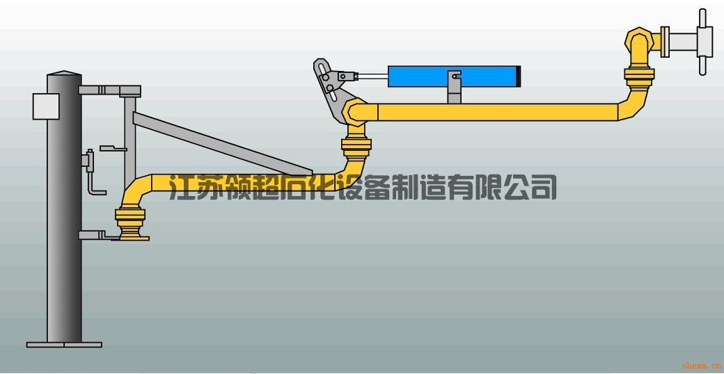 新疆輪臺(tái)客戶定制采購(gòu)的AL2503底部裝卸鶴管，已發(fā)往使用現(xiàn)場(chǎng)(1)